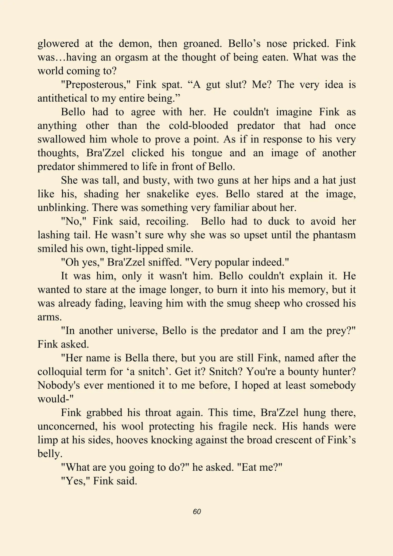 Fink's guide to prey