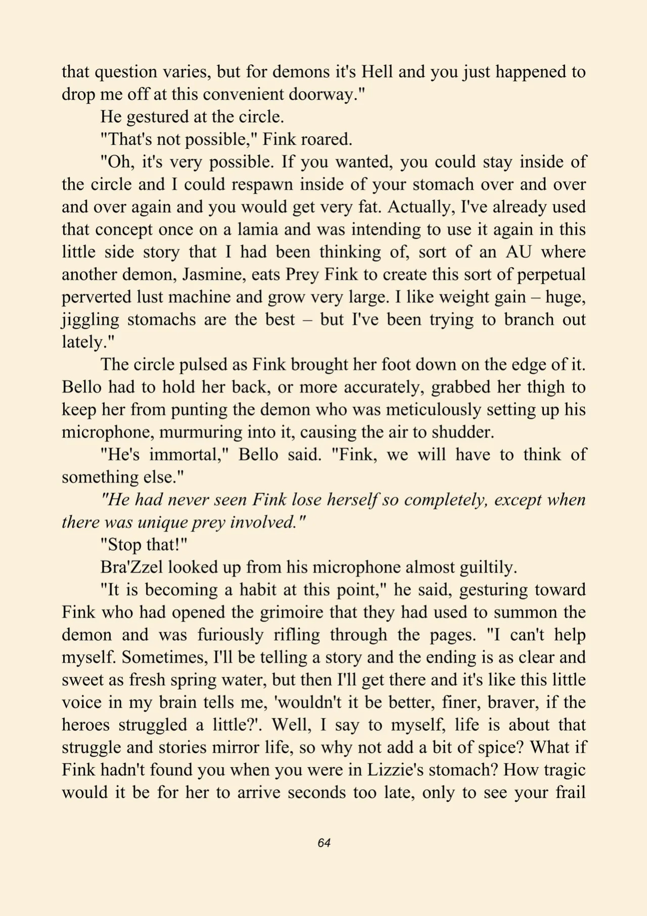 Fink's guide to prey