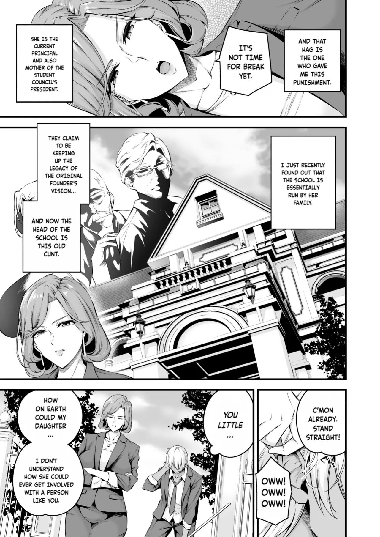 [Nasi-pasuya (Nasipasuta)] Shiramine Gakuen no Mesubuta Rijichou Zenpen | The sow principal of Shiramine Academy PROLOGUE [Fallen Games]