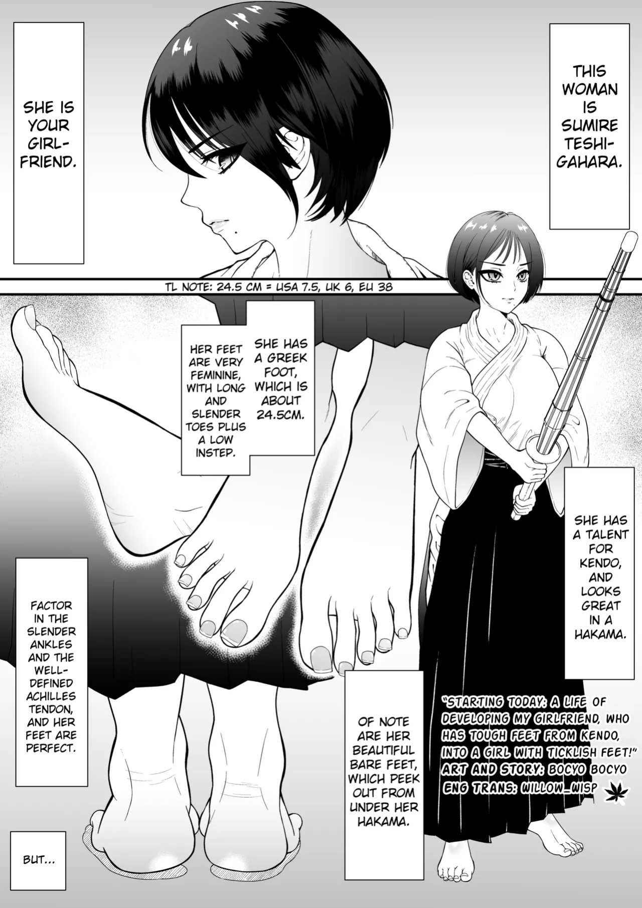 [Bocyo-Bocyo] Starting Today: a Life of Developing My Girlfriend, Who Has Tough Feet From Kendo, Into a Girl With Ticklish Feet!