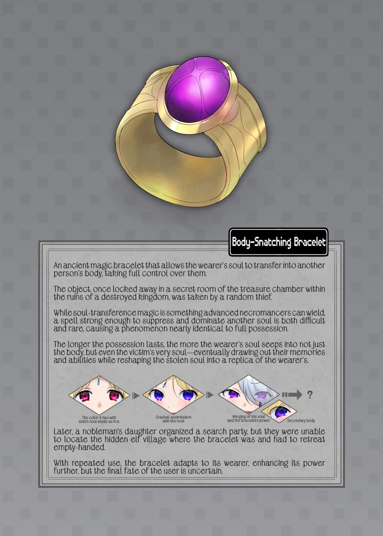 [Popland (Fanta no Cola Aji, Hiiragi Popura)] Nikutai Dorobou no Udewa | Body-Snatching Bracelet [Black Grimoires]