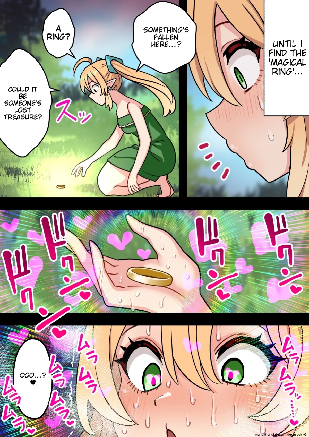 [Hotaru] [Machine TL] Tanshou Houkei Futanari Hobbit Shoujo ga Mahou no Yubiwa de Kyokon Seiyoku Monster ni naru Hanashi 1-3