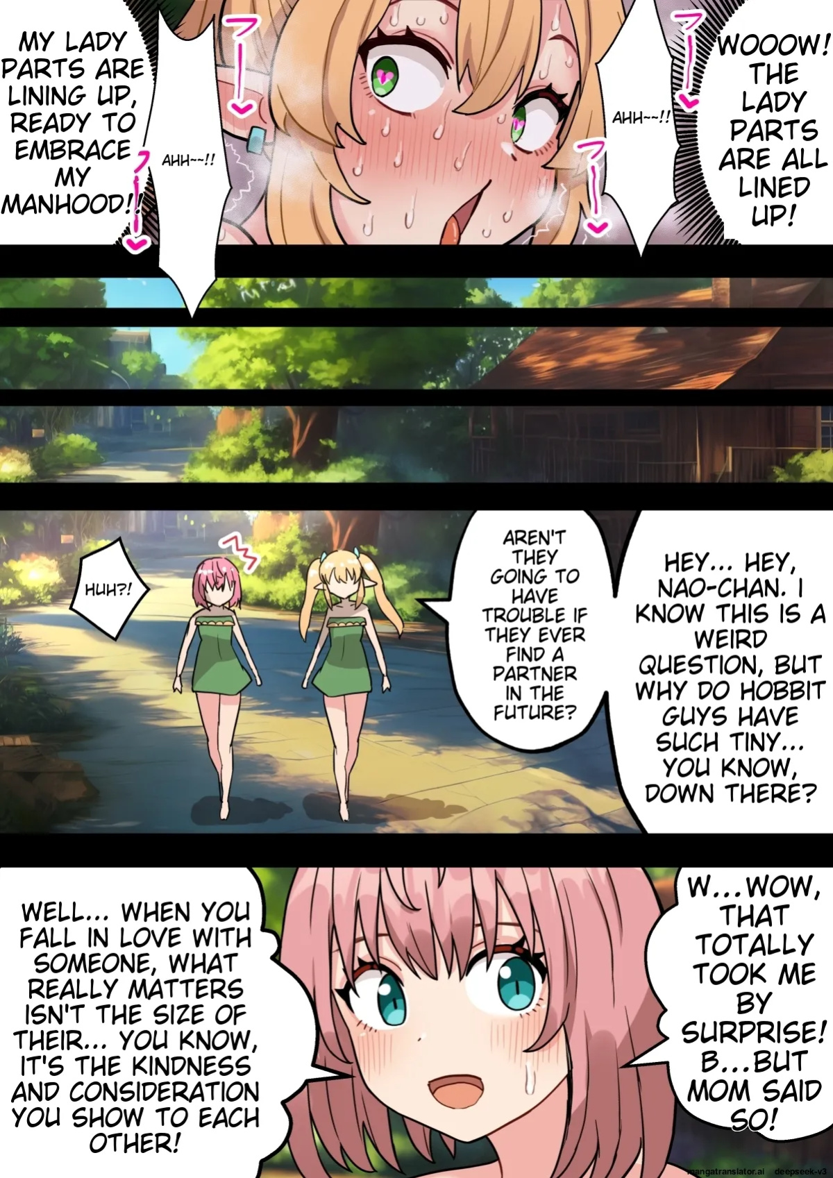 [Hotaru] [Machine TL] Tanshou Houkei Futanari Hobbit Shoujo ga Mahou no Yubiwa de Kyokon Seiyoku Monster ni naru Hanashi 1-3