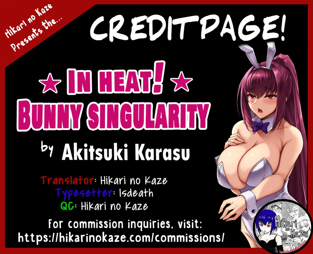 (C105) [Kuroshiro Desire (Akitsuki Karasu)] In Heat! Bunny Singularity (Fate/Grand Order) [Hikarinokaze]