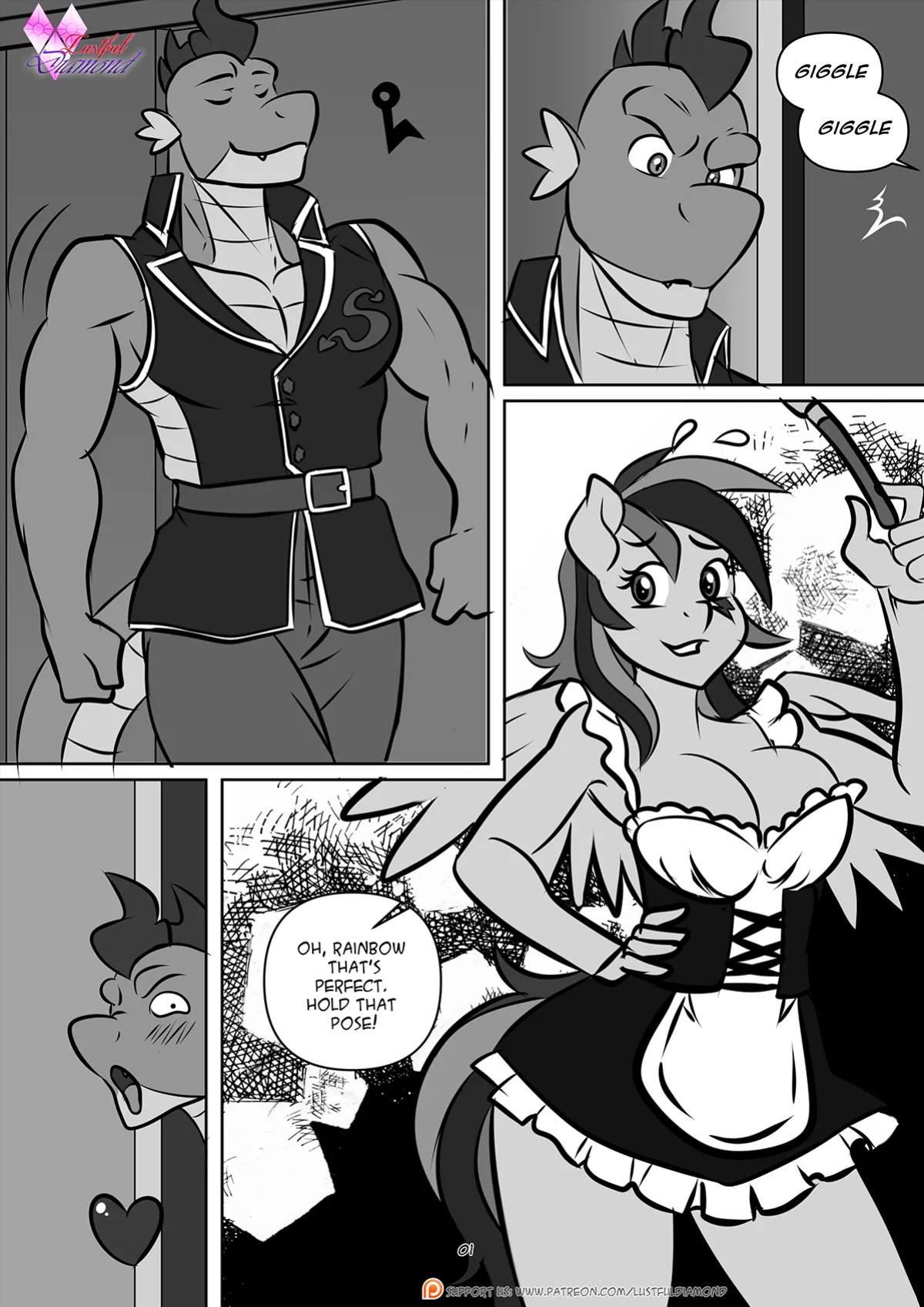 [Pia-Sama] Lustful Diamond - Show Girls (My Little Pony: Friendship is Magic) [complete]