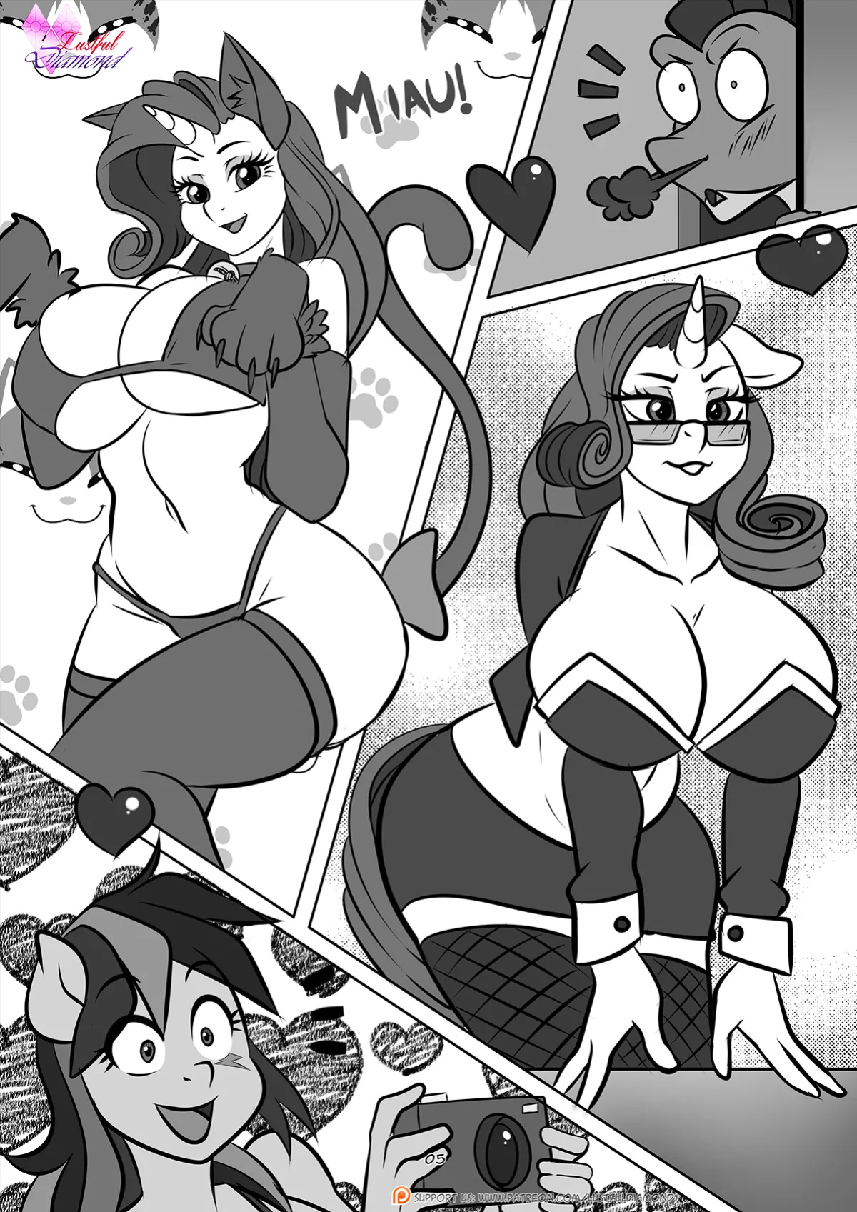 [Pia-Sama] Lustful Diamond - Show Girls (My Little Pony: Friendship is Magic) [complete]