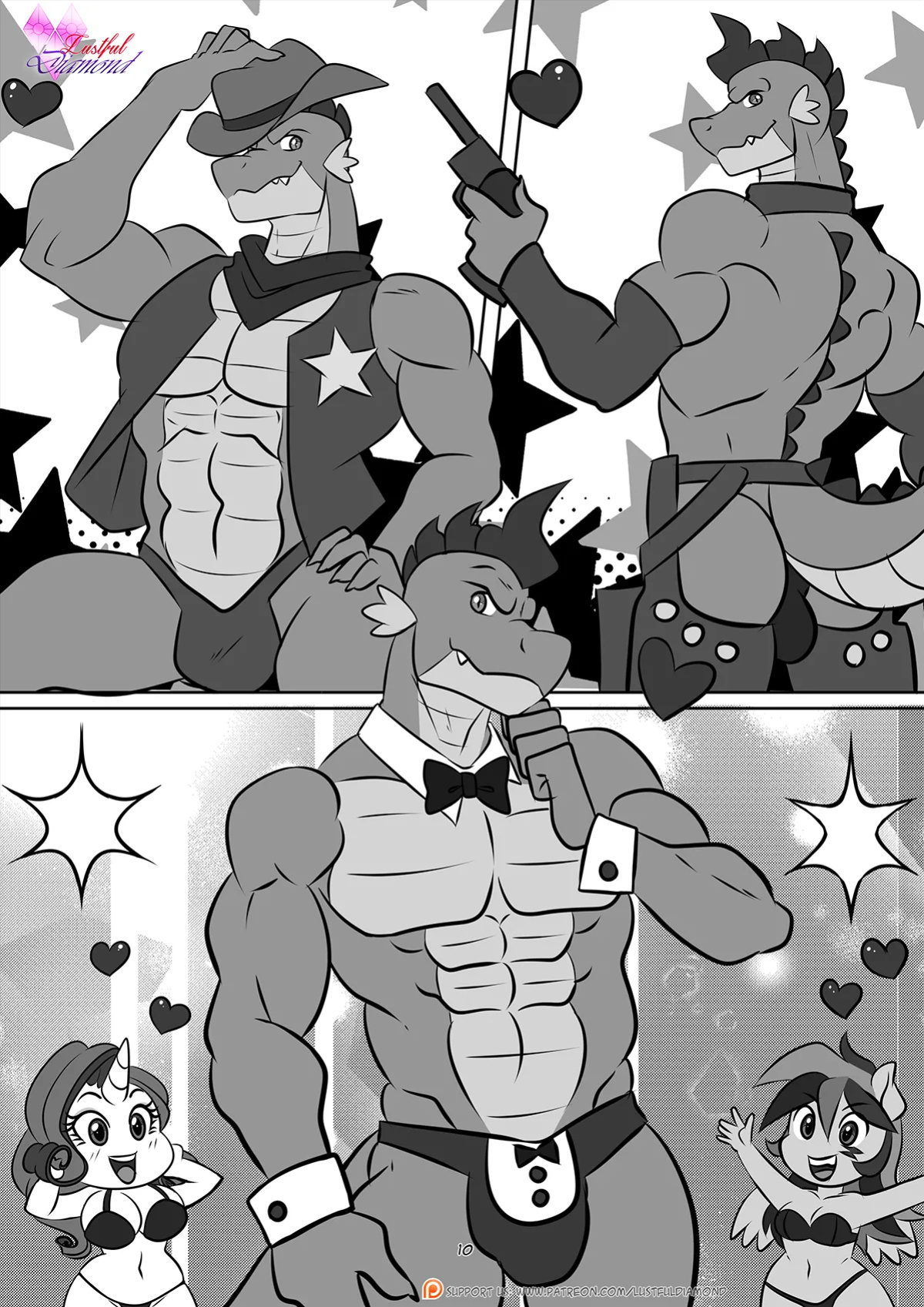 [Pia-Sama] Lustful Diamond - Show Girls (My Little Pony: Friendship is Magic) [complete]