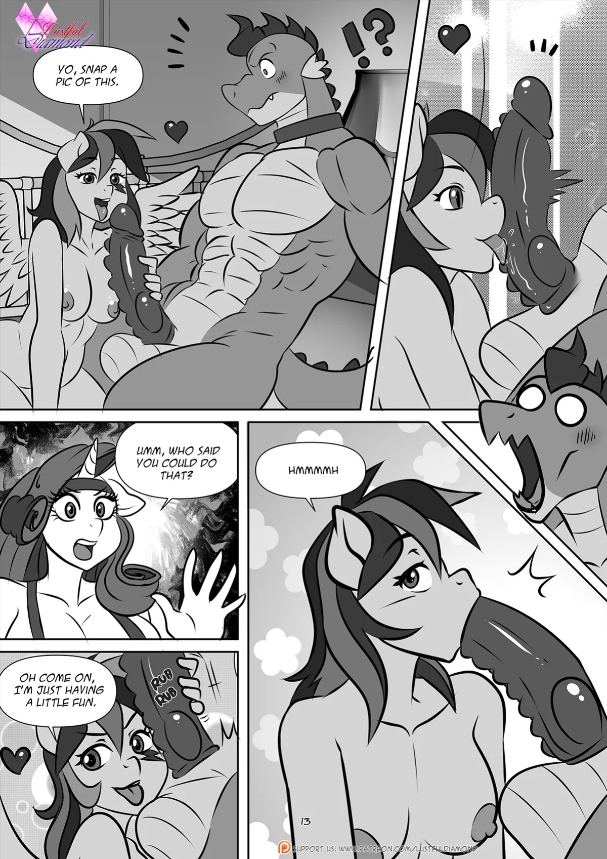 [Pia-Sama] Lustful Diamond - Show Girls (My Little Pony: Friendship is Magic) [complete]