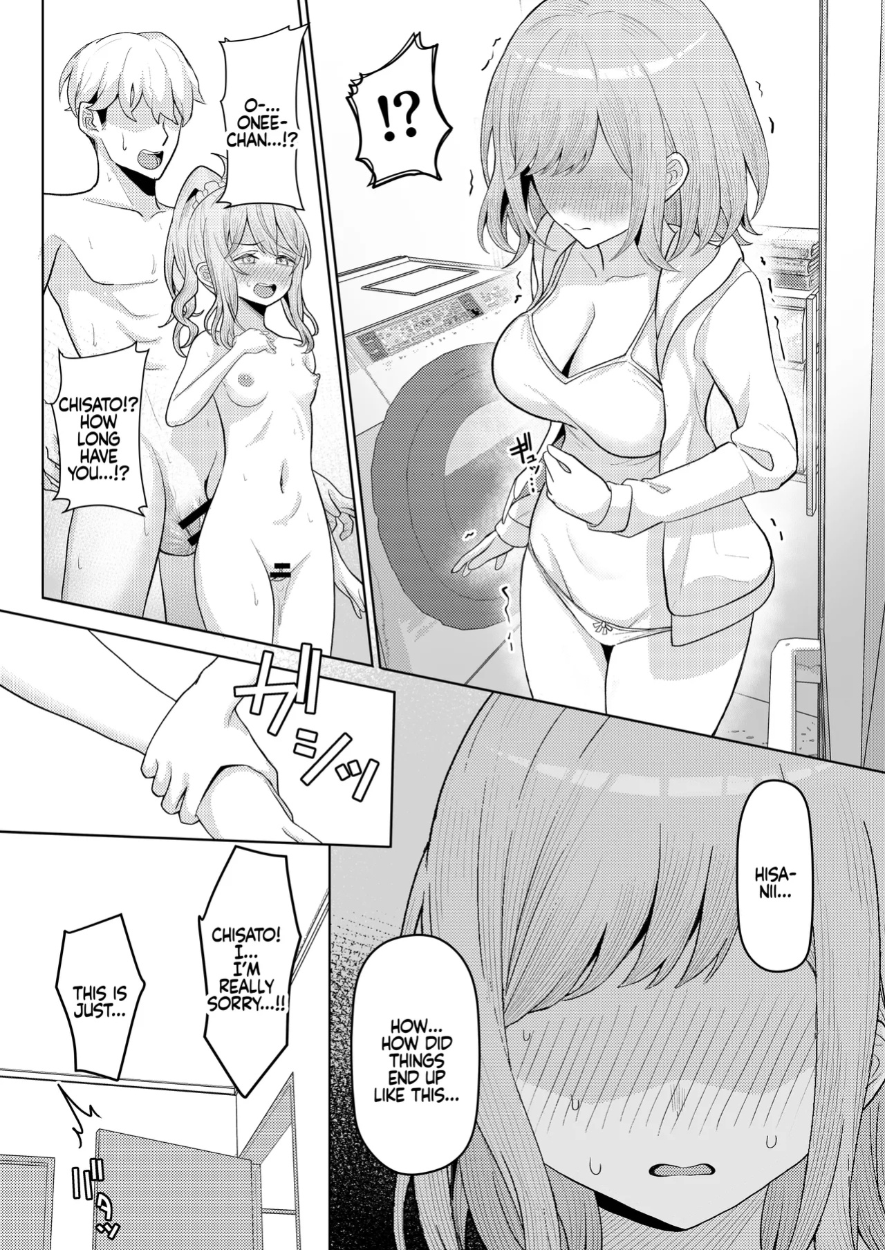 [Kamatsuka (Kamatsuka)] Chichi no Saikon de Doukyo suru Koto ni Natta Gibo no Gijou Shimai to Kawarugawaru Sex shite shimatta Hon | Living with My Stepmom and Stepsisters After Dad's Remarriage and Having Sex with Them All