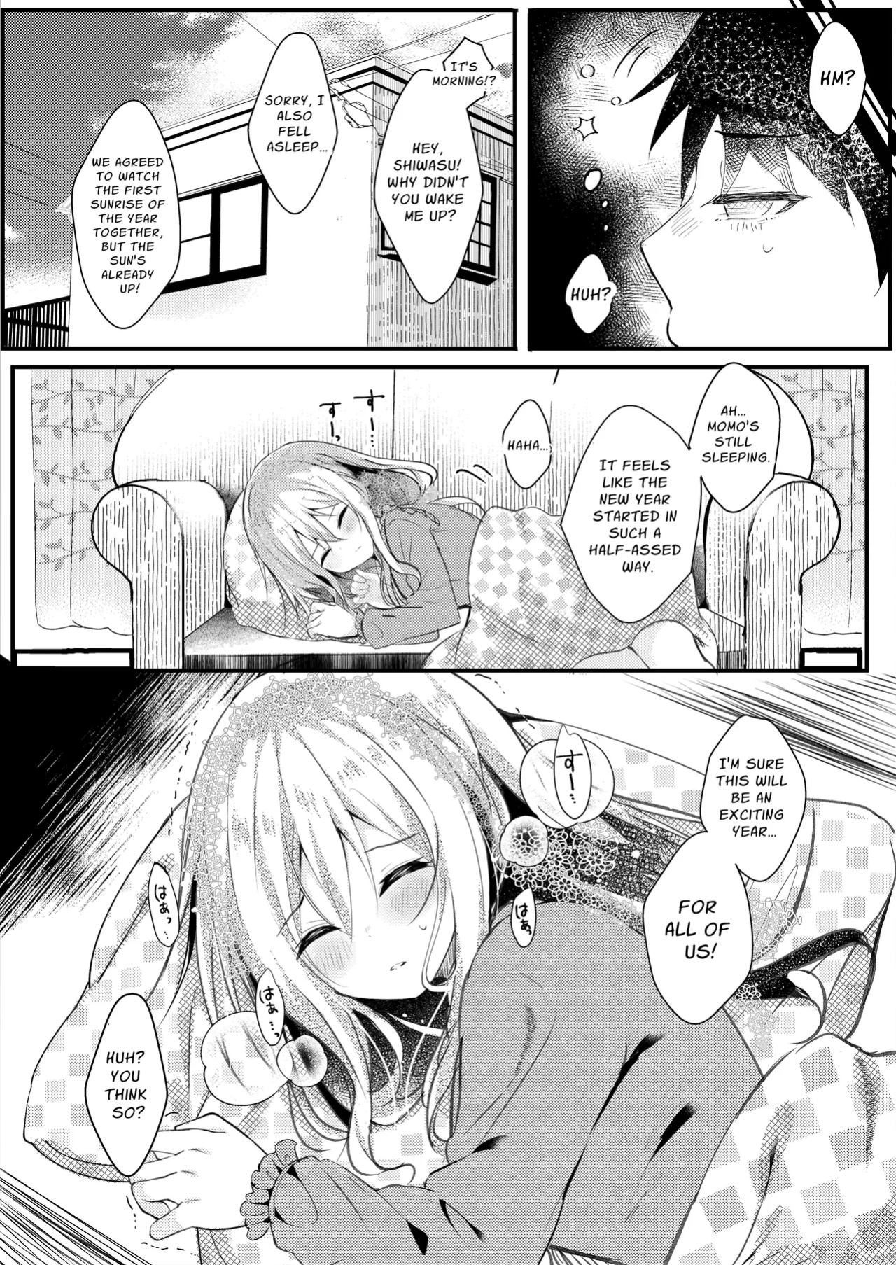 [Rocomani (Manatsu Roco)] Tomodachi no Kanojo ga Eroi node Neteru Uchi ni Netoru | My Friend's Girlfriend Is Erotic, So I Cucked Them While She Slept [nasmas]