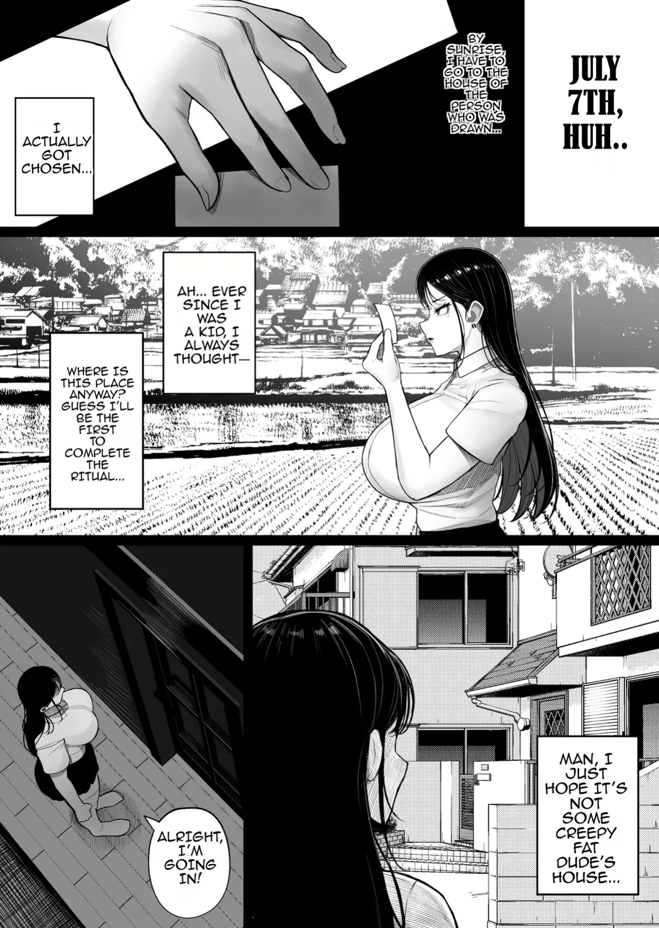 [Kurukuru] Mura no Kishuu de Bakunyuu Yankee to Yareta Hanashi | A Story About Fucking a Big-Titted Delinquent Because of Village Traditions [TOMISCANS]