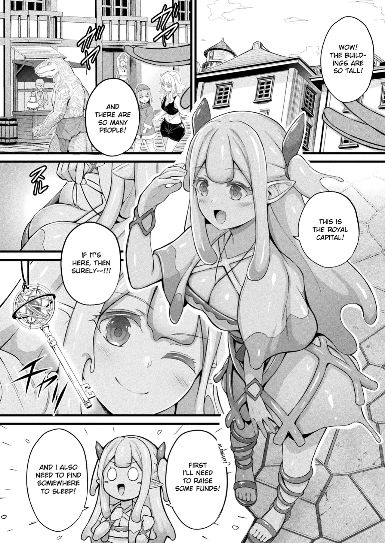 [Naitou Kirara] Slime Girl Meruru's Sexy Job - Episode 1 (COMIC Unreal 2025-04 Vol. 114)