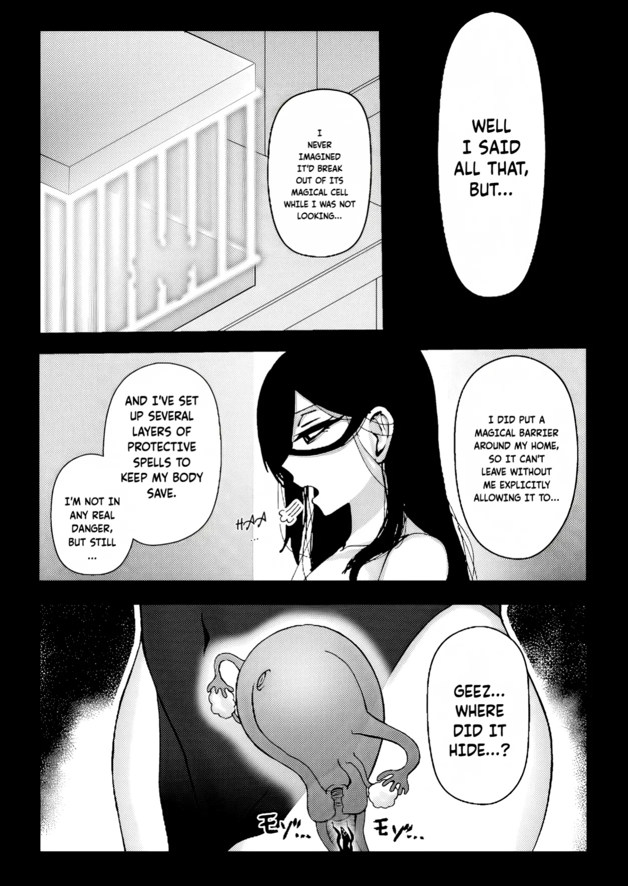 [HitoMi (Dai Kyuu Ibutsu Orange)] Majo ga Shokushuu to Mushi ni Kisei Sarete Shikyuu to Jinsei o Mechakucha ni Sareru Hanashi | A story of a witch infected by tentacles and bugs and how they seriously messed up her womb and life! [Fallen Games]