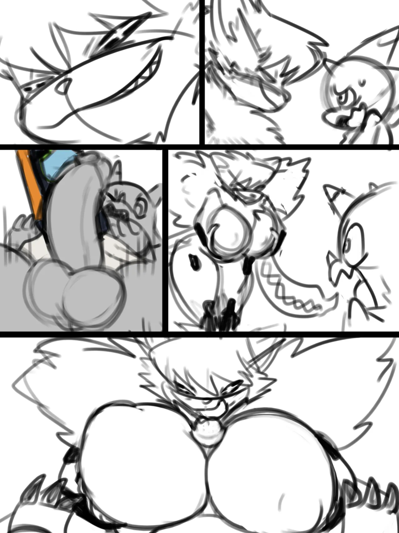 [Kiffy] Gammamon x Meicrackmon: Friends with BENEFITS. (Digimon Ghost Game)