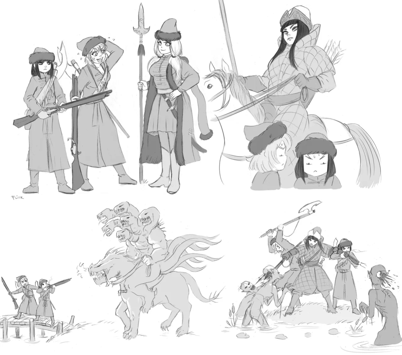 Flick (in chronological order)
