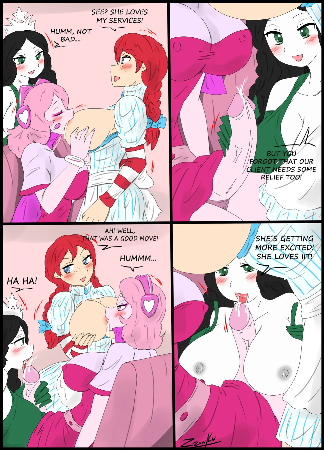 [zronku] Service Fun (Futanari) [english]