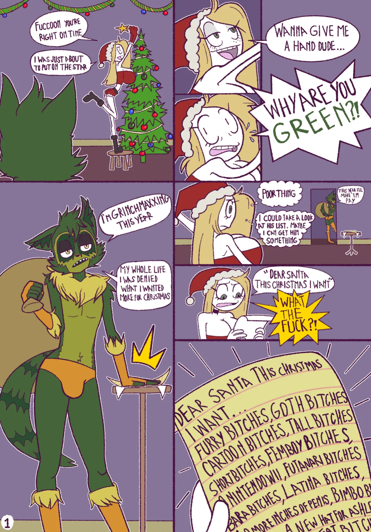 [HoneyMapache] How Fuccoon Fucked Lady Christmas