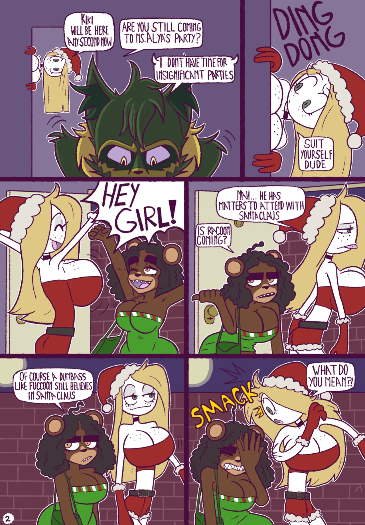 [HoneyMapache] How Fuccoon Fucked Lady Christmas