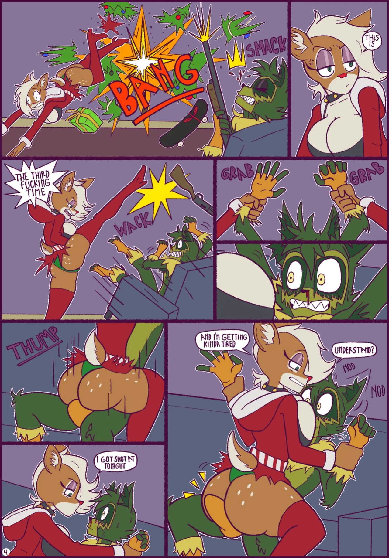 [HoneyMapache] How Fuccoon Fucked Lady Christmas