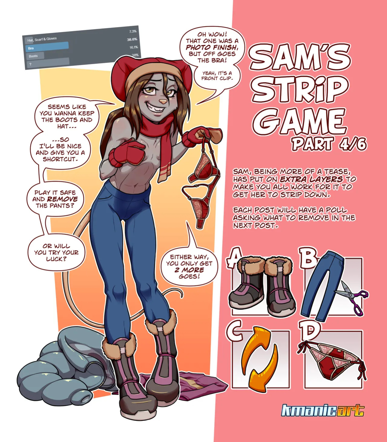 [Keiron White (Kmanicart)] Fran & Sam's Strip Games