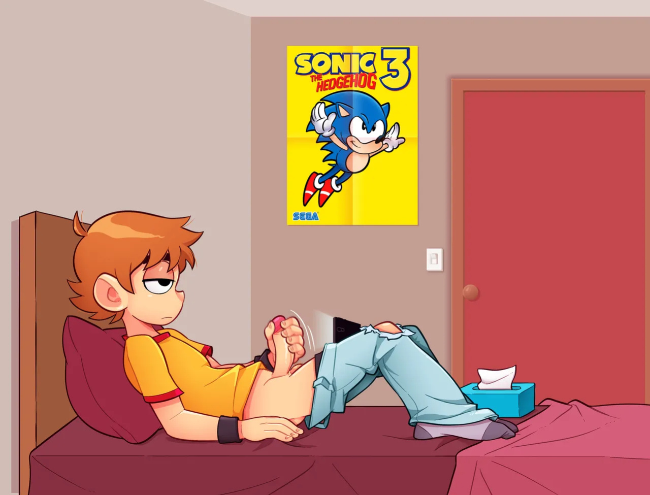 [Enf-Lover] Scott gets caught and has an affair (Scott Pilgrim)