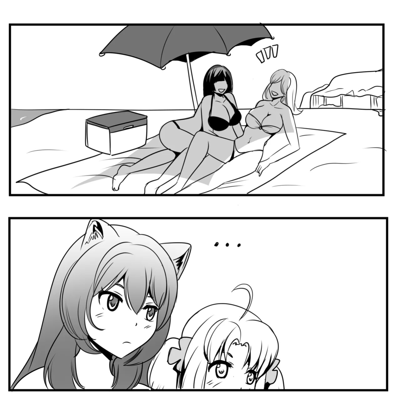 Raphtalia and Filo Beach Noms
