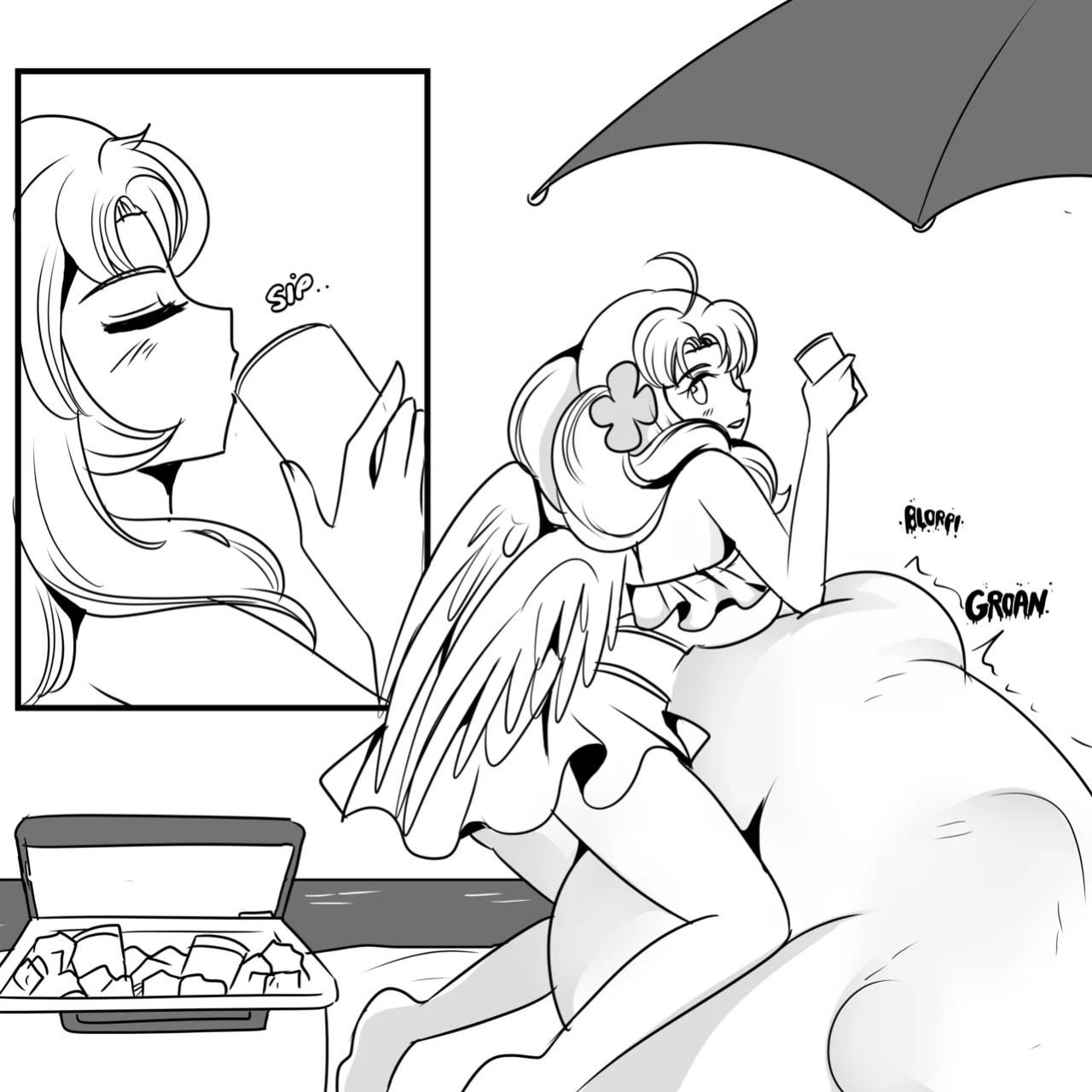 Raphtalia and Filo Beach Noms