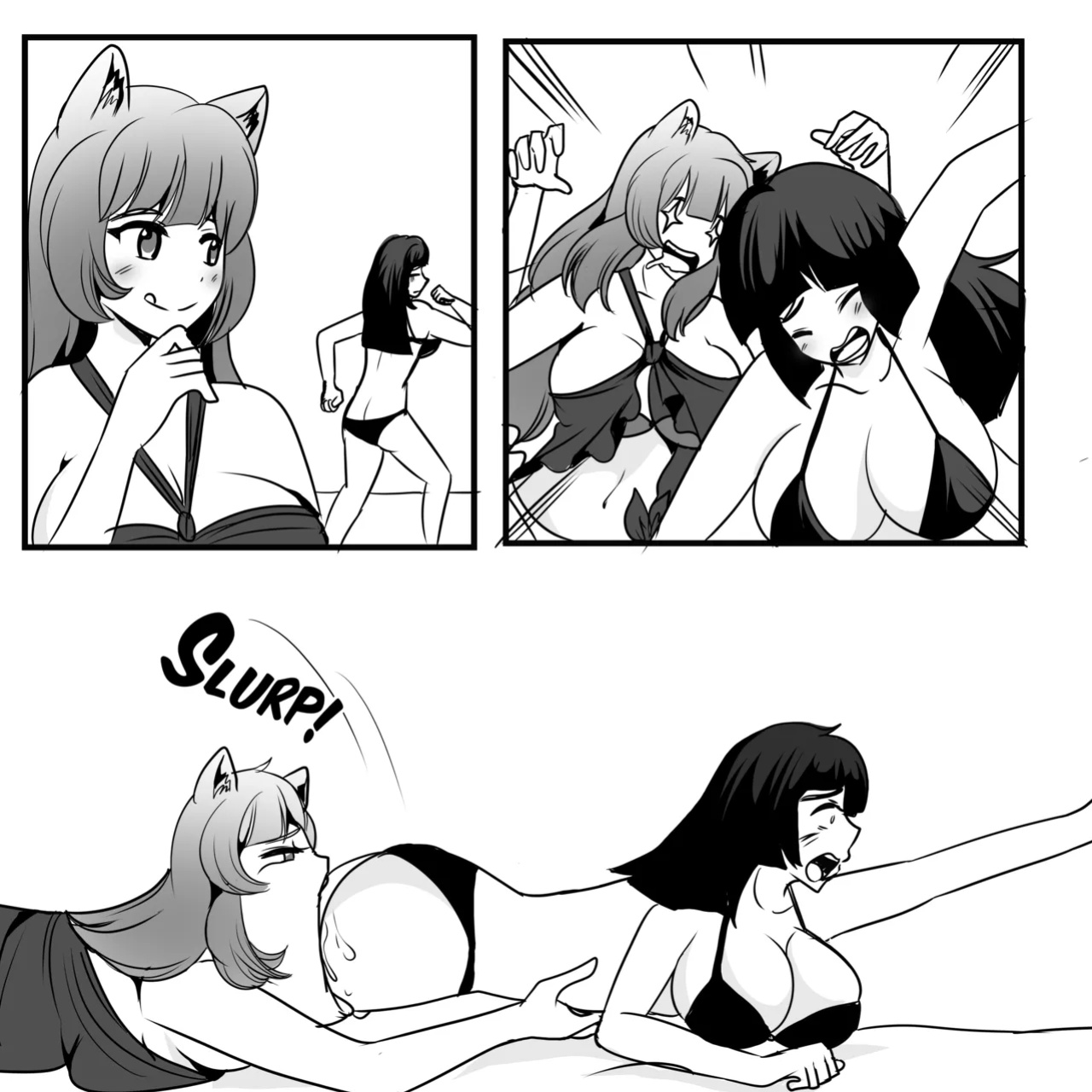 Raphtalia and Filo Beach Noms