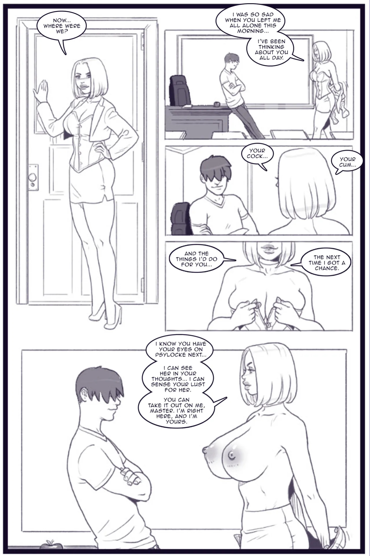 X Academy Bimbofied - Psylocke