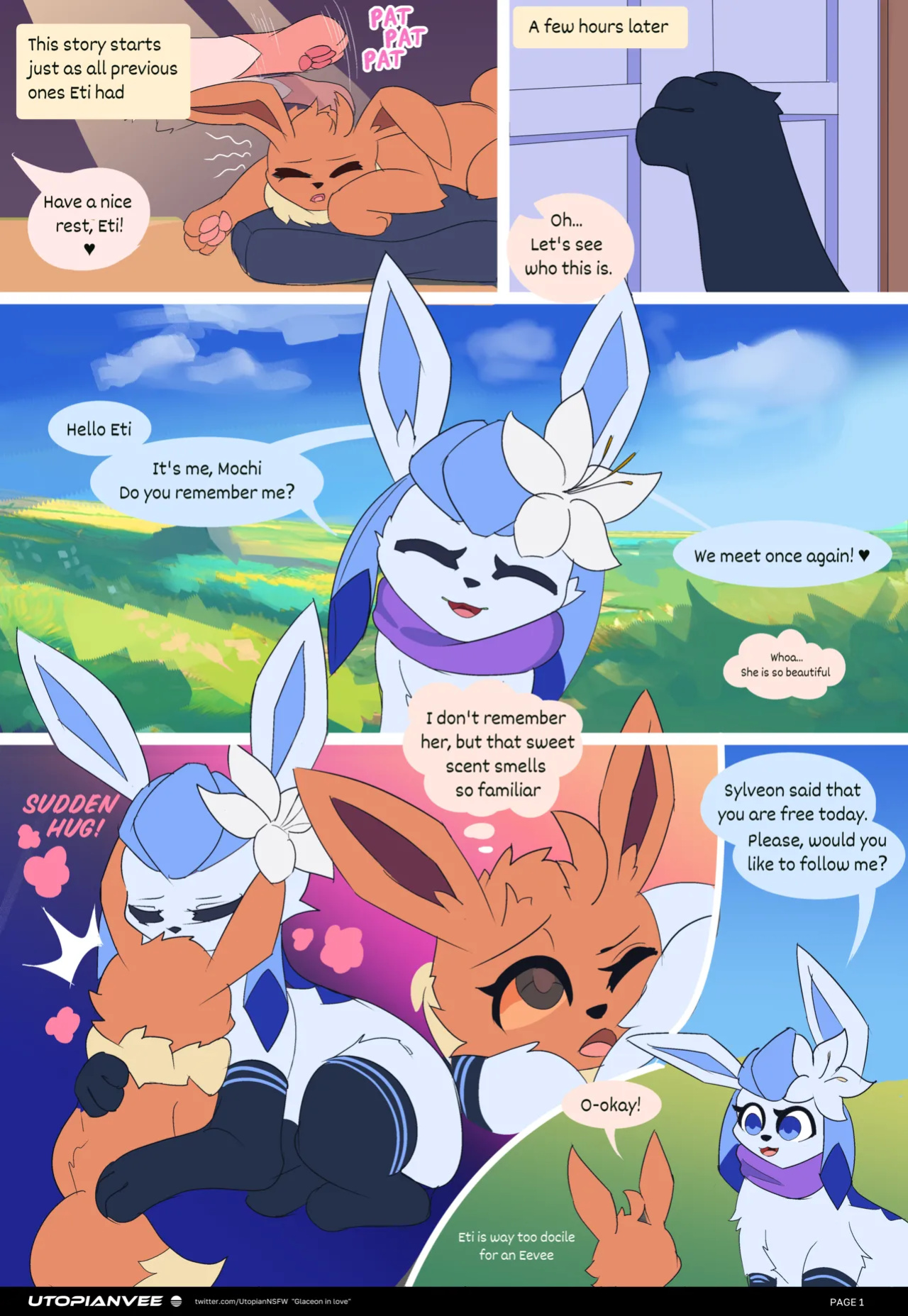 [UtopianVee] Glaceon in Love