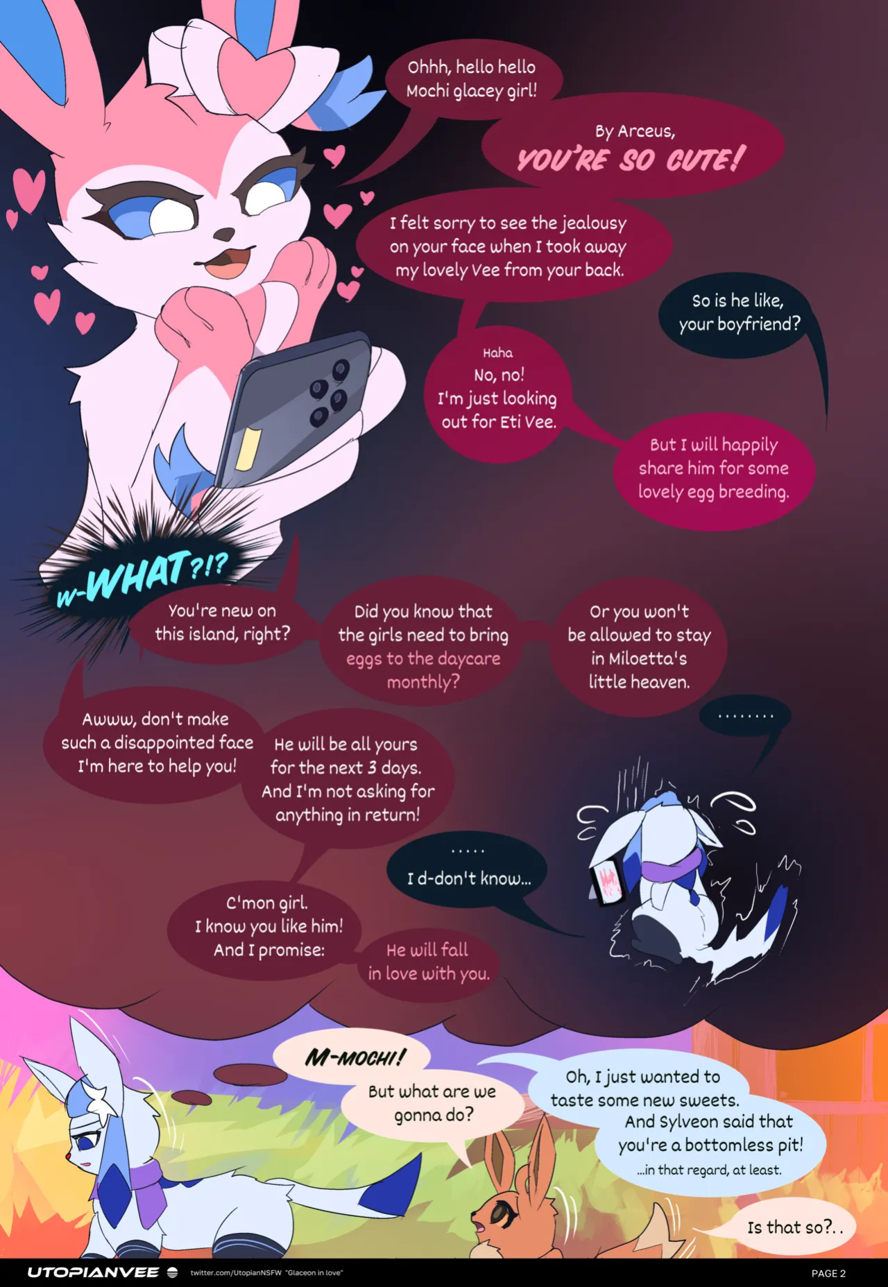 [UtopianVee] Glaceon in Love