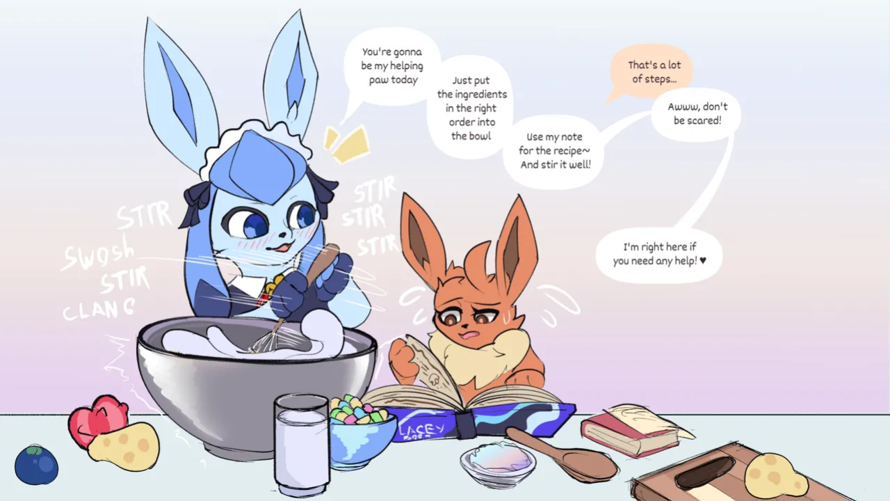 [UtopianVee] Glaceon in Love