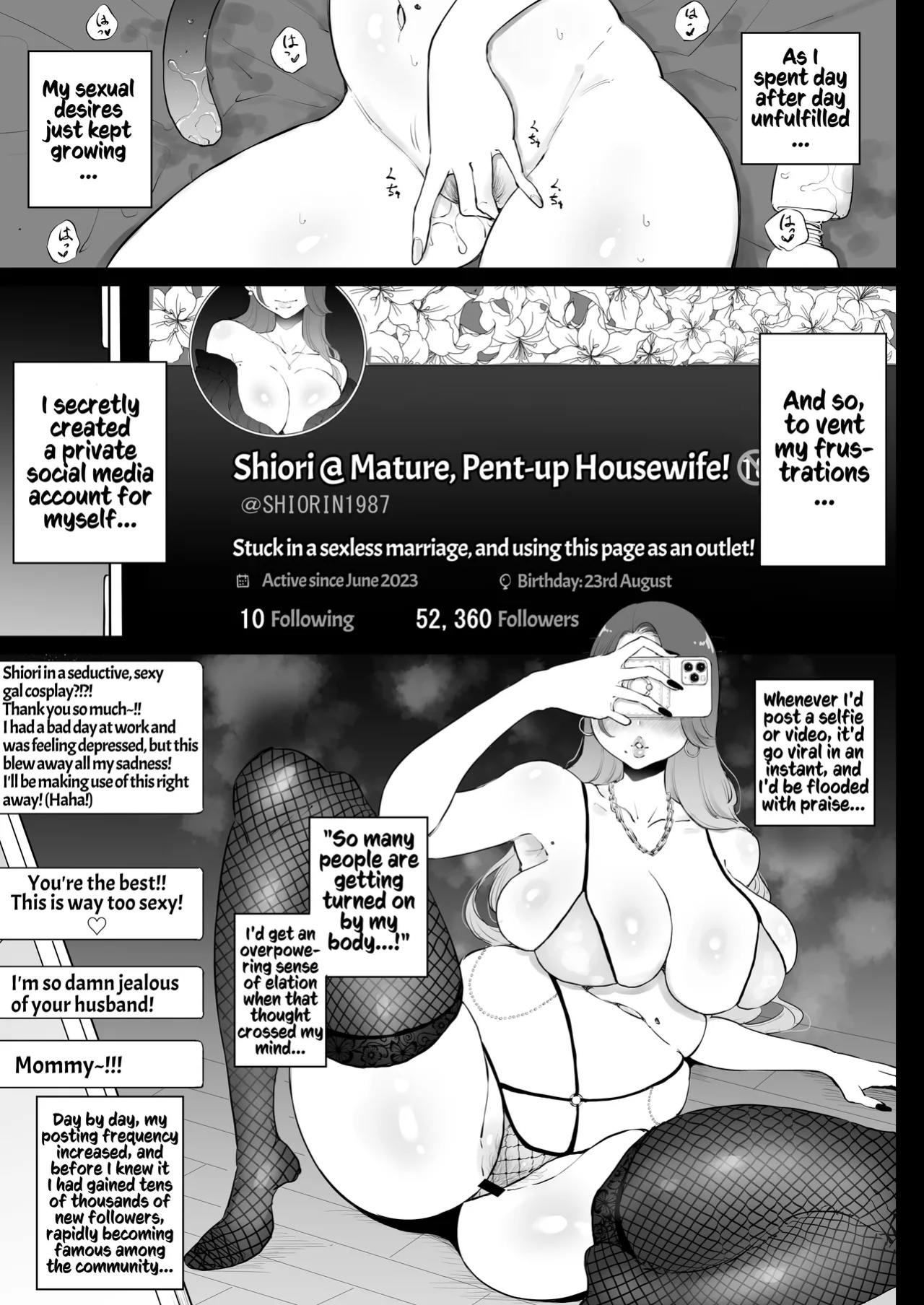 [Sky Dogma (Pandacorya)] Bijin Tsuma, Ichinose Shiori 37 wa, Musume no Yuujin ni Idakareteiru | Beautiful Wife Shiori Ichinose (37) Is Getting Banged By Her Daughter's Female Friend [Kusanuu]