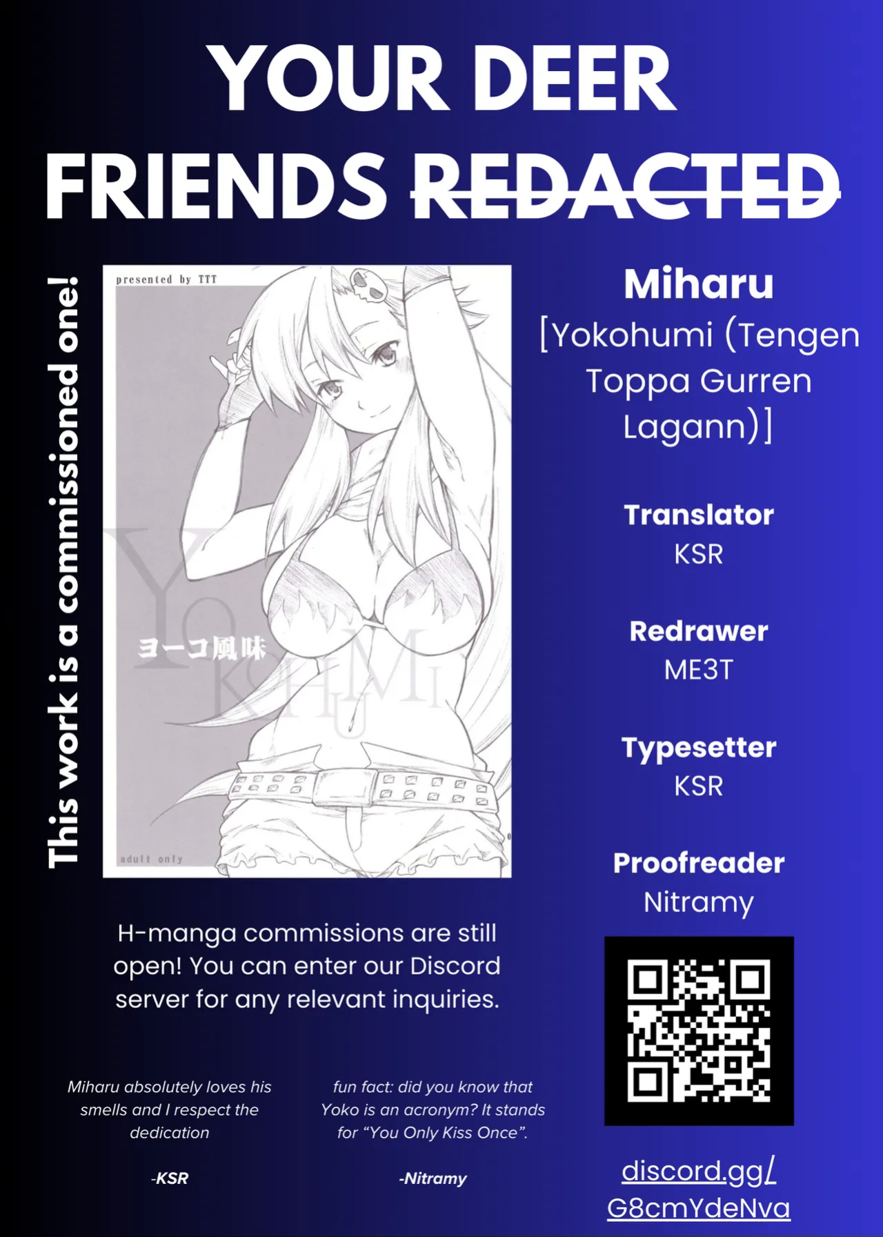 [Miharu] Yokohumi (Tengen Toppa Gurren Lagann) [Your Deer Friends REDACTED]