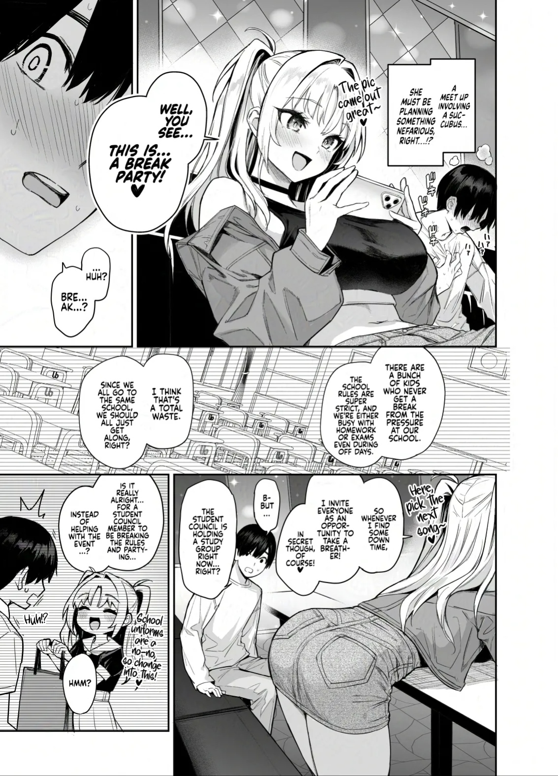 [Anmitsuyomogitei (Michiking)] Succubus Seitokai Shiko Shiko Shikkoubu 2 NOA ver. | Succubus Student Council Milking Club 2 Version NOA [Coffedrug]
