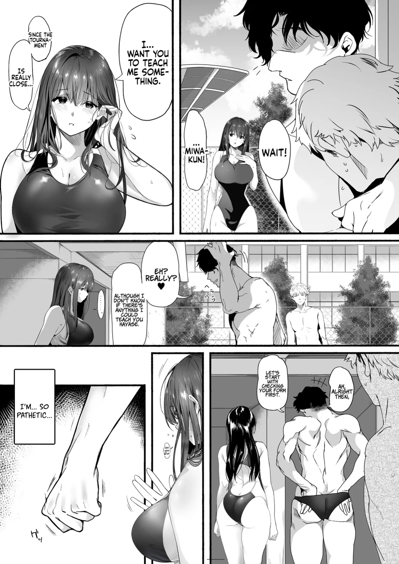 [Kansai Gyogyou Kyoudou Kumiai (Marushin)] Suieibu no Seisokei Osananajimi ga DQN ni Moteasobareru Ichibushijuu | The Whole Story of My Neat Childhood Friend in the Swimming Club Being Toyed With by a Dumbass [Coffedrug] [Satansoft]