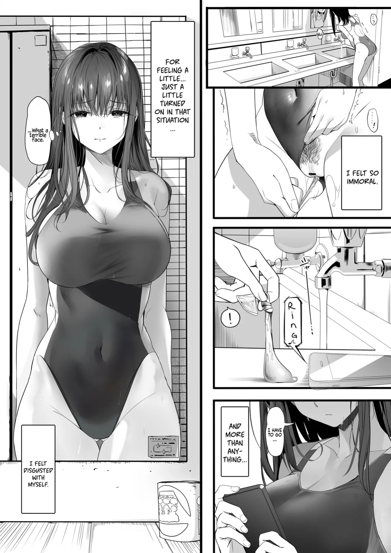 [Kansai Gyogyou Kyoudou Kumiai (Marushin)] Suieibu no Seisokei Osananajimi ga DQN ni Moteasobareru Ichibushijuu | The Whole Story of My Neat Childhood Friend in the Swimming Club Being Toyed With by a Dumbass [Coffedrug] [Satansoft]