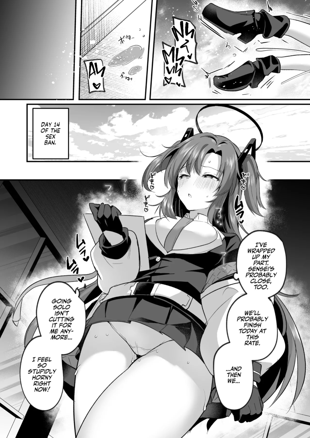 [Kuusou Monochrome (Abi)] Muramura ga Osamaranai Yuuka wa Sensei o Osotte Shimaimashita - Mura Mura Yuuka Teacher Sexually Assault (Blue Archive) [Team Rabu2]