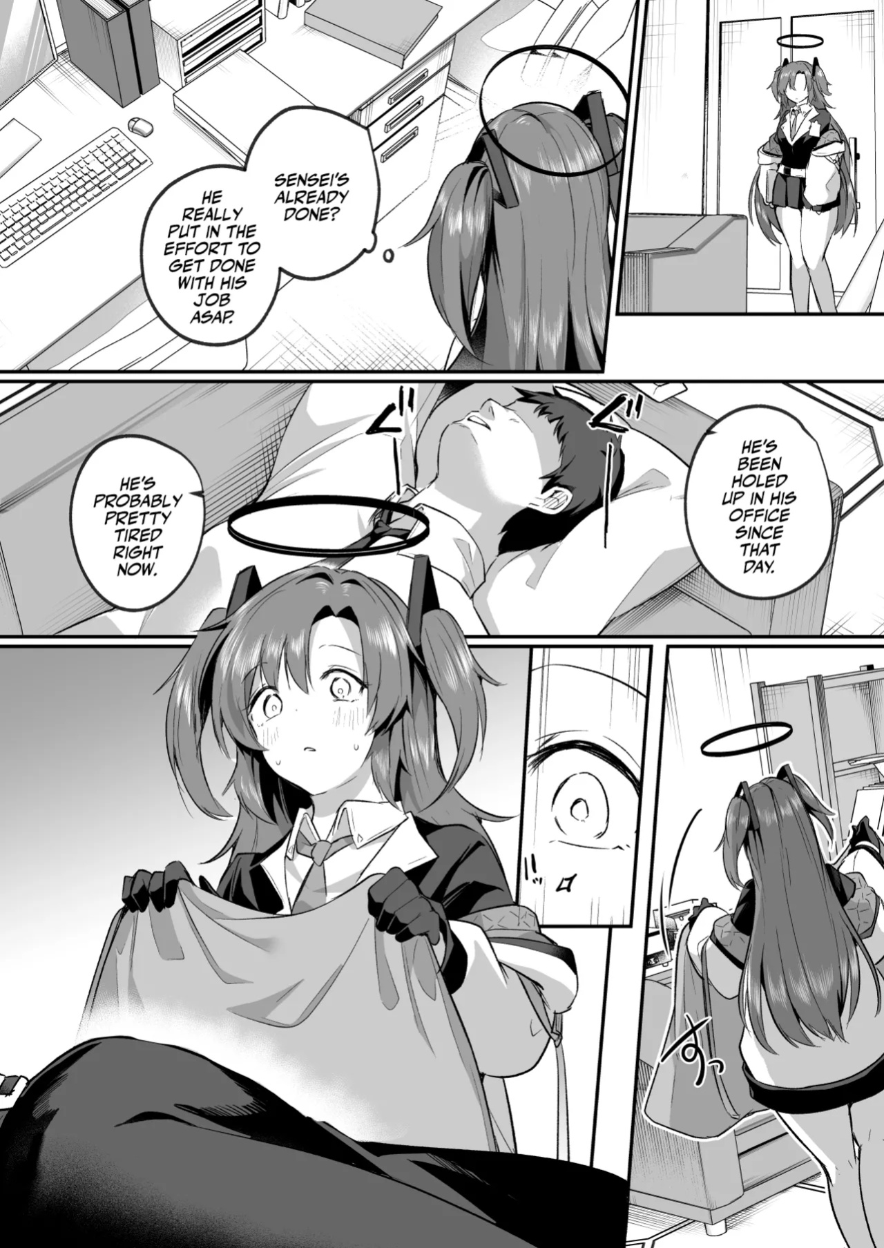 [Kuusou Monochrome (Abi)] Muramura ga Osamaranai Yuuka wa Sensei o Osotte Shimaimashita - Mura Mura Yuuka Teacher Sexually Assault (Blue Archive) [Team Rabu2]