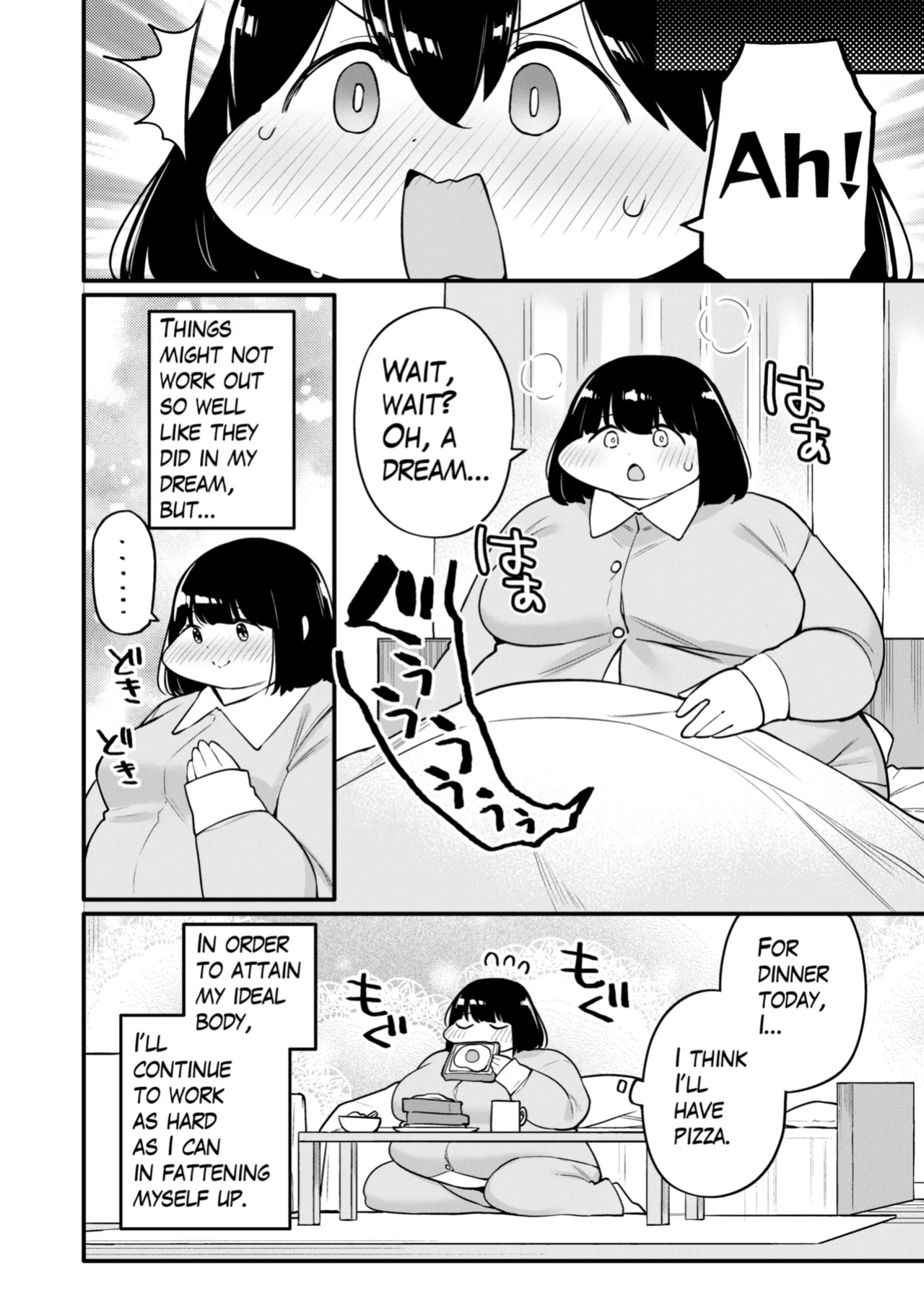 [fusa] Ayano's Weight Gain Diary: Dream! (Parts 1 + 2)