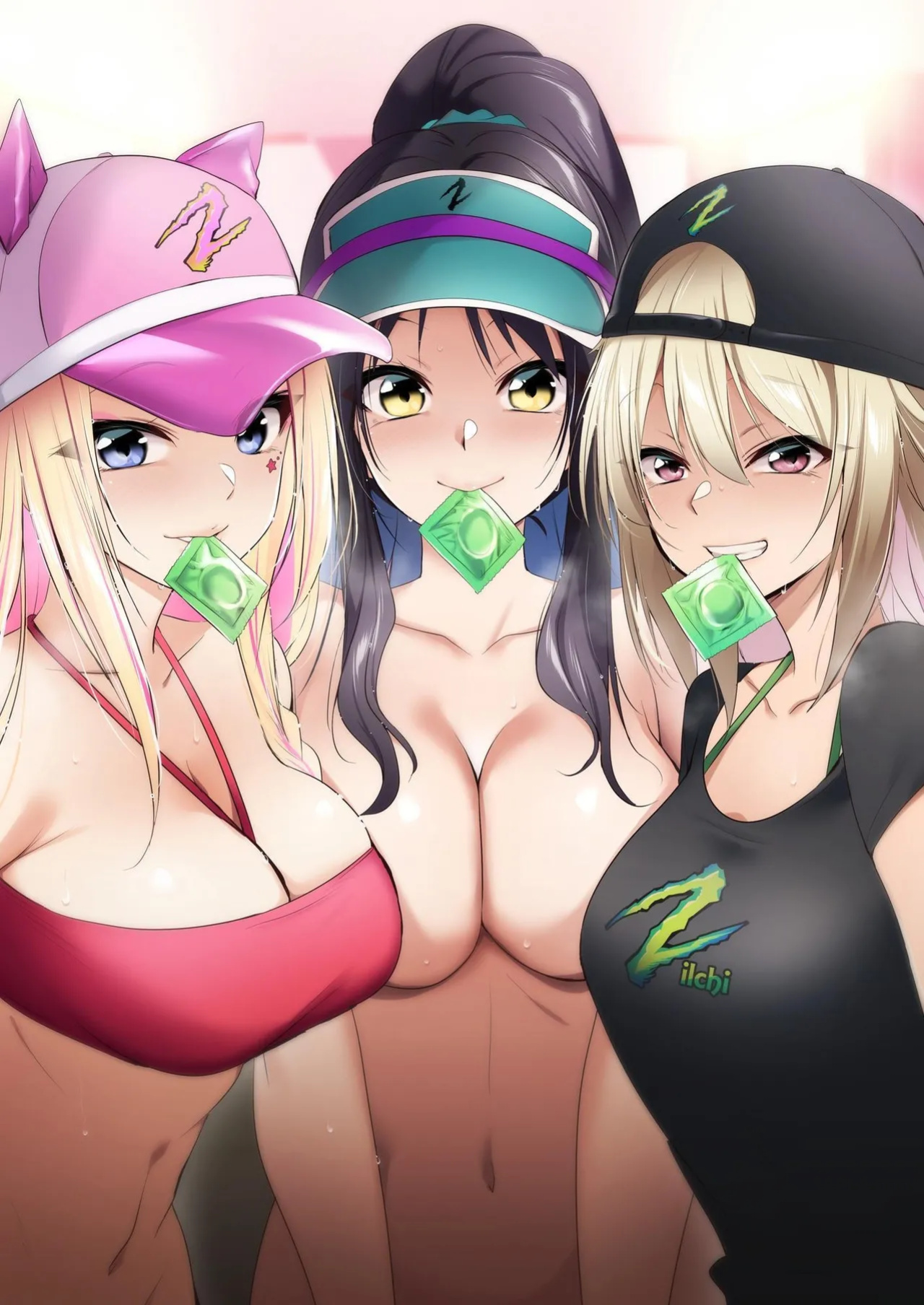 [HELLTER SKELTER (kaiga)] Kyanpengāru de jissen o tameshi-chū! Nantsugai no ko to shitaidesu ka? | Trying out the campaign girl! Which girl would you like to be with? [Selcouth]