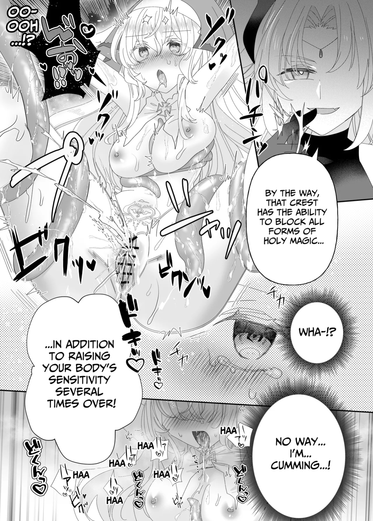 [Yuuyami Kiken Chitai (Sera Miyachi)] Tensei Cheat Seijo wa Les Inma ni Otosareru | Reincarnated Cheat Saintess Falls To A Lesbian Succubus [tsuyoshi]
