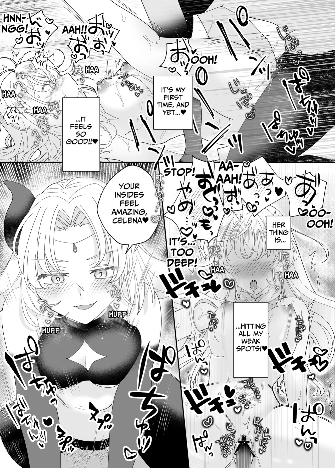 [Yuuyami Kiken Chitai (Sera Miyachi)] Tensei Cheat Seijo wa Les Inma ni Otosareru | Reincarnated Cheat Saintess Falls To A Lesbian Succubus [tsuyoshi]