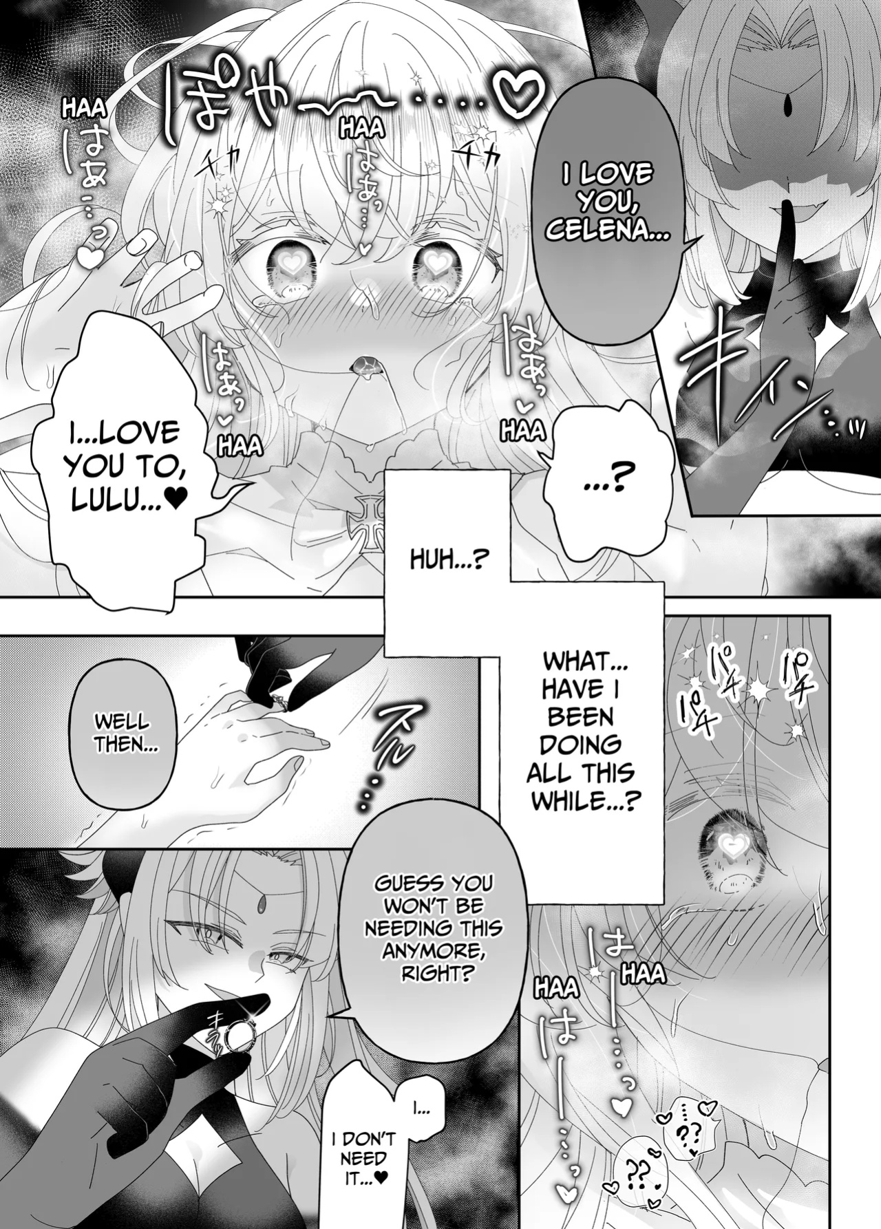 [Yuuyami Kiken Chitai (Sera Miyachi)] Tensei Cheat Seijo wa Les Inma ni Otosareru | Reincarnated Cheat Saintess Falls To A Lesbian Succubus [tsuyoshi]