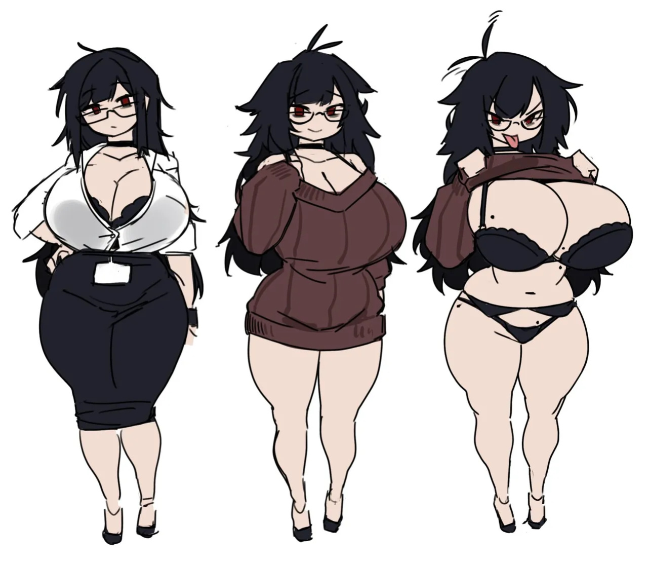 [various] Ana & OL (by Zanamaoria) (OC)
