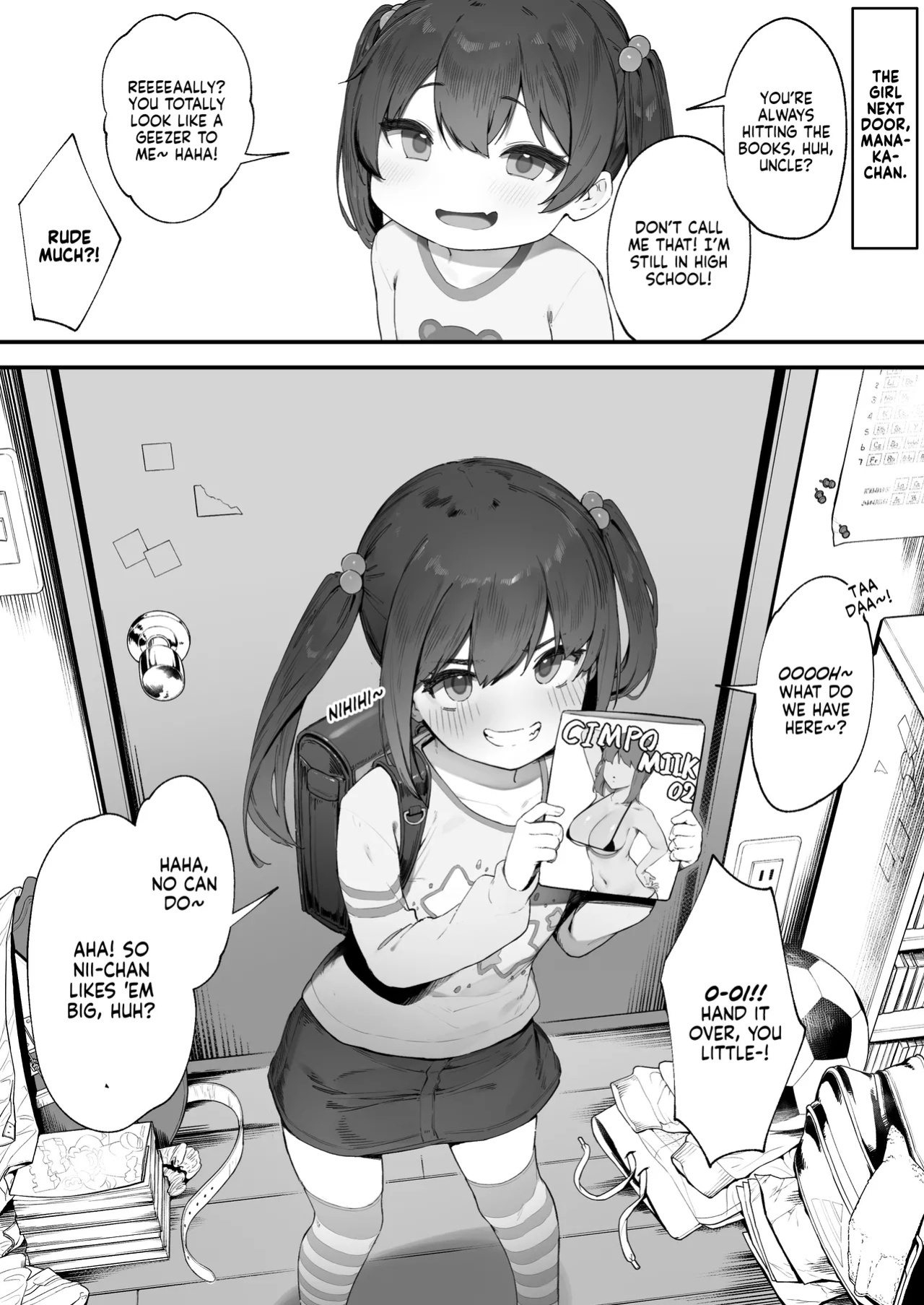 [Nigiri Usagi] Kizuite Hoshii Mesugaki | A Brat Who Just Wants to Be Noticed [NudeSalad]