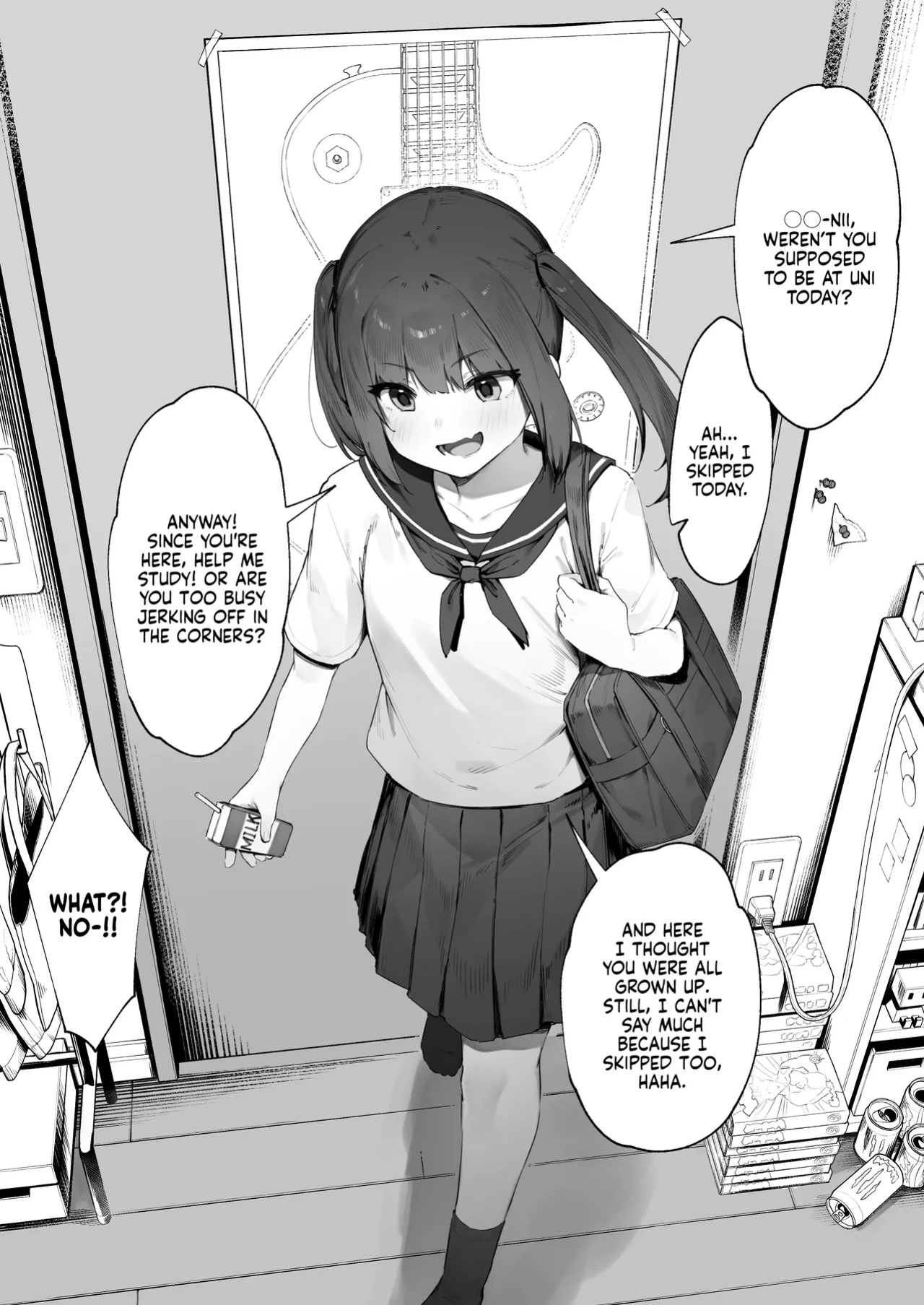[Nigiri Usagi] Kizuite Hoshii Mesugaki | A Brat Who Just Wants to Be Noticed [NudeSalad]