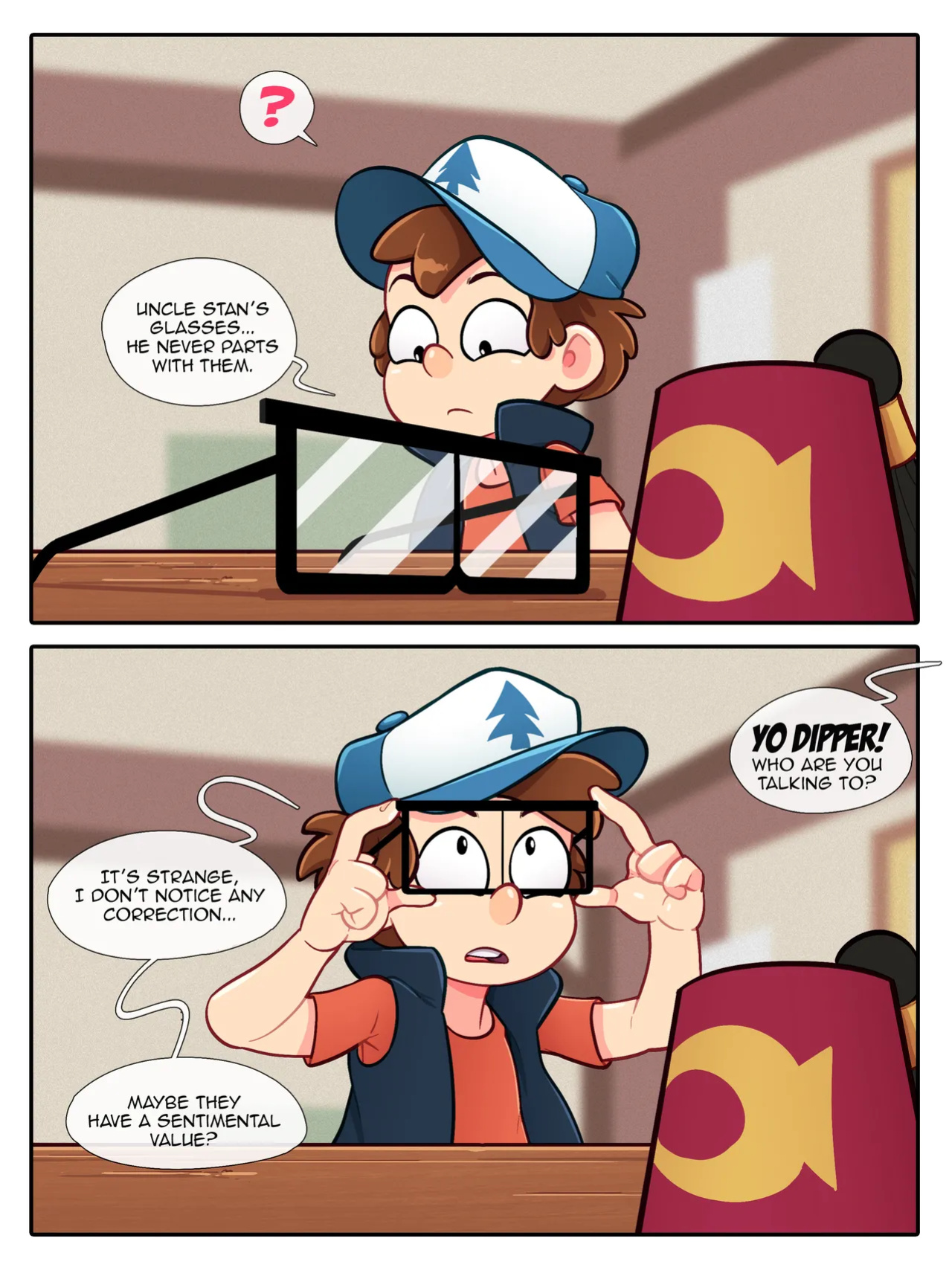 [Enf-Lover] WENDY Changing + Glasses (Gravity Falls)