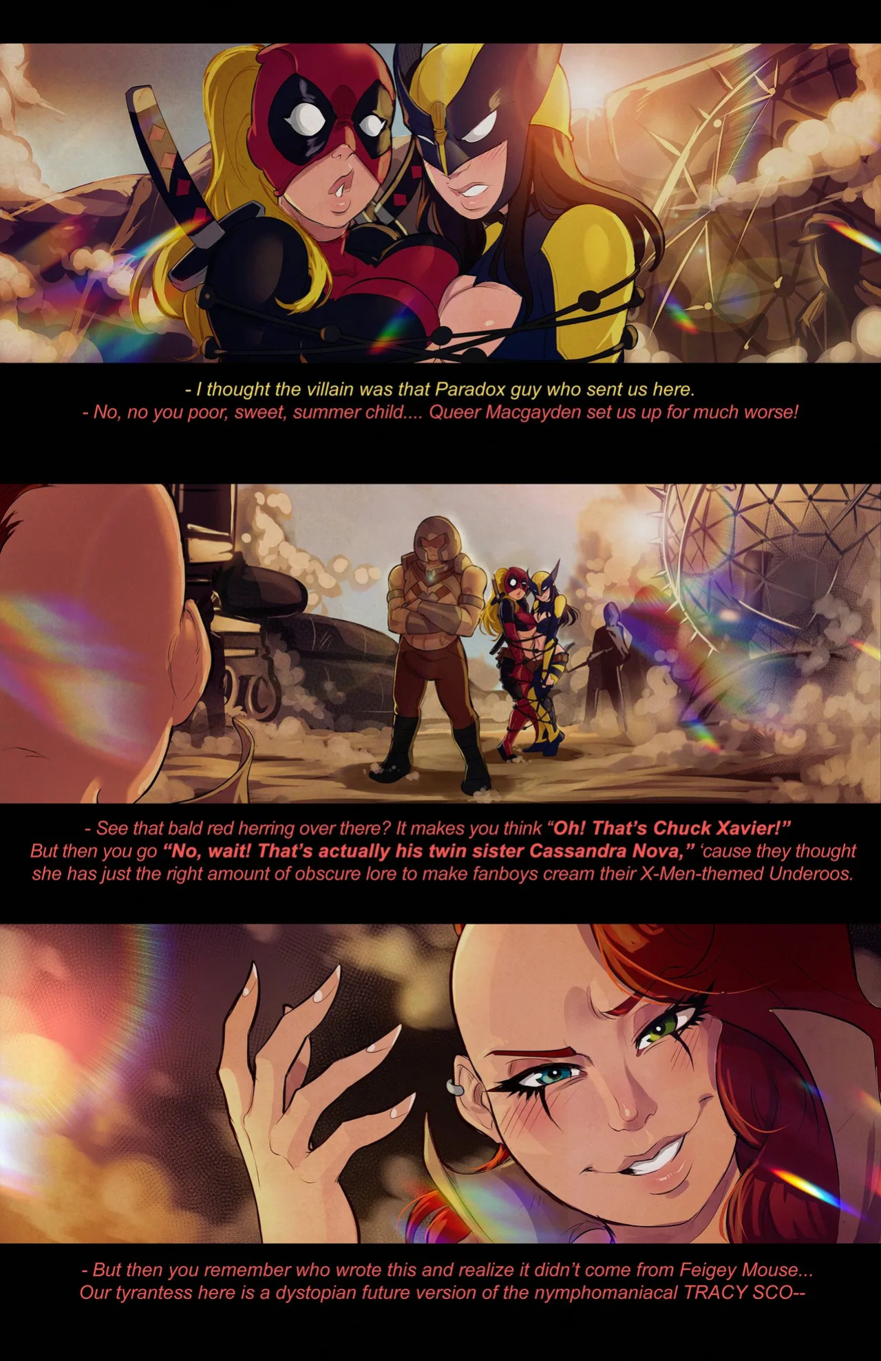 (Tracy Scops) - Lady Deadpool and Wolverine Lady(llamaboy)