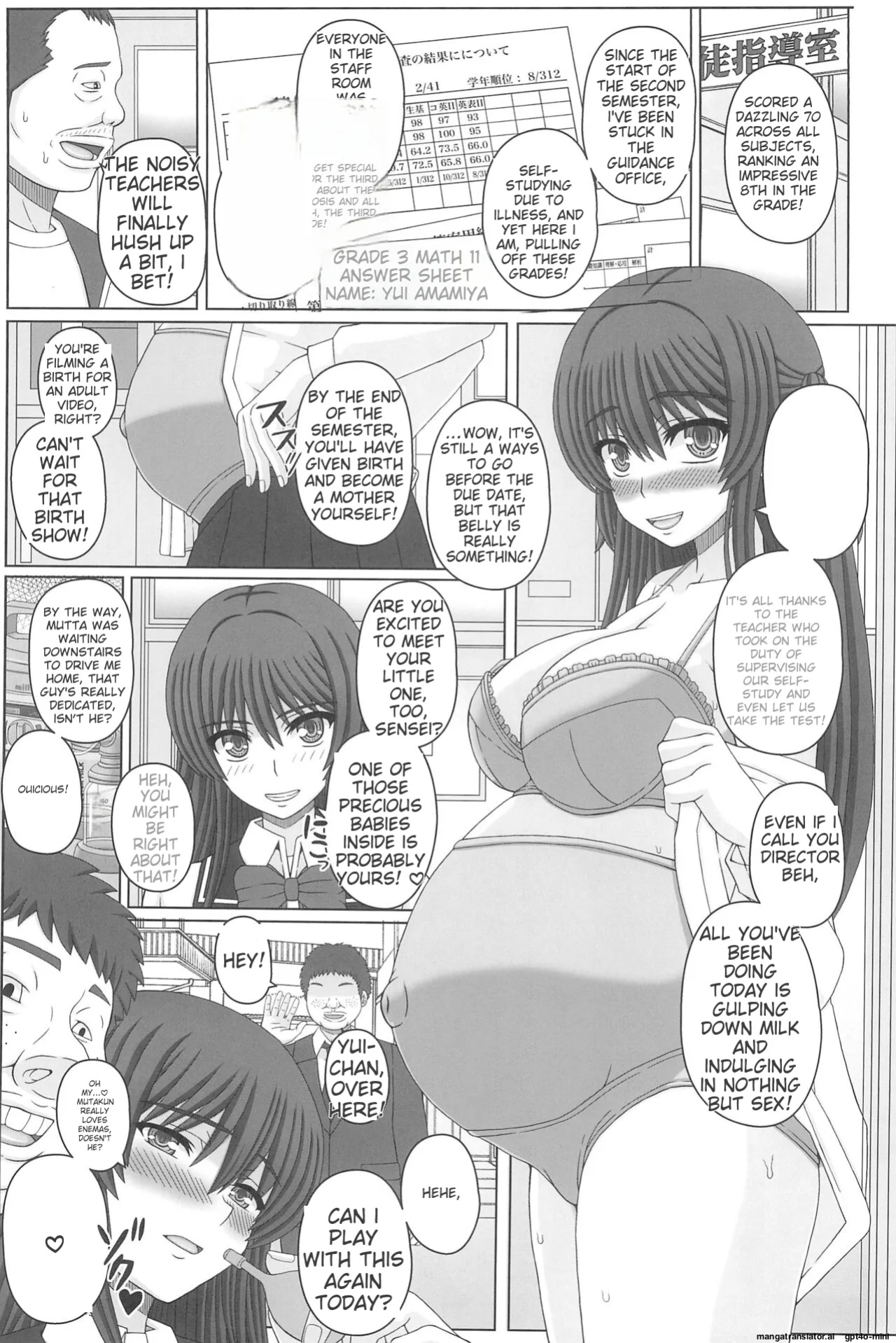 (C102) [Shiawase Kyouwakoku (Shiawase no Katachi)] Iinchou wa Class no Ninshin Pet 4